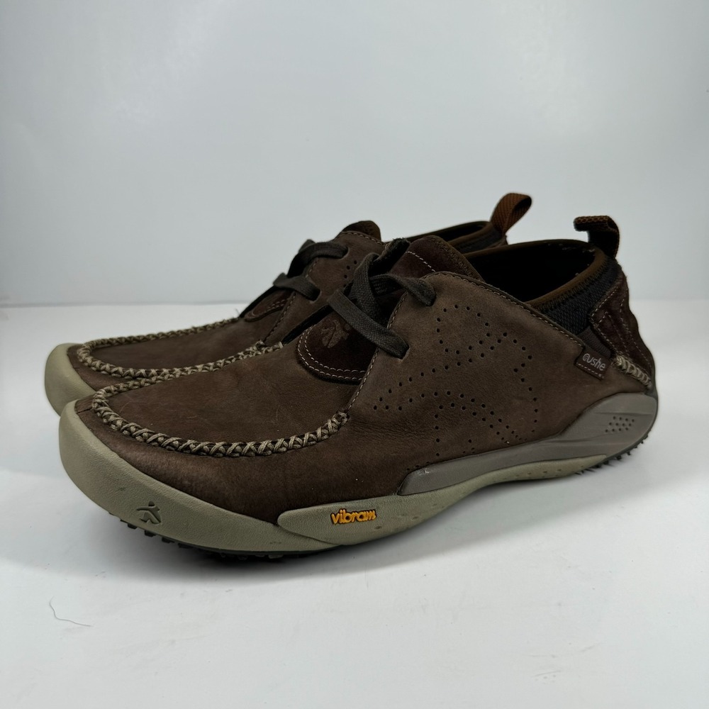 Cushe Baja Chill Men's US 11 Dark Brown Suede Oxford Loafers Vibram Sole UM00131